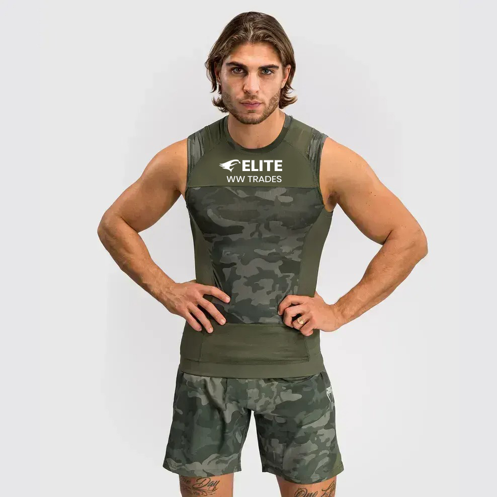G-Fit Air Men's Sleeveless Rashguard - Army Camo